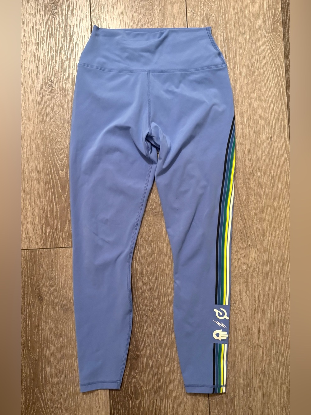 Spiritual Gangster x Kendall Toole Peloton Blue Leggings Size Small